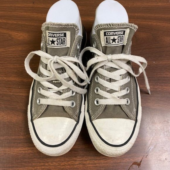 Converse Chuck Taylor All Star OX Women's Low Top Seasonal Gray Sneakers, size 7 - Picture 2 of 12